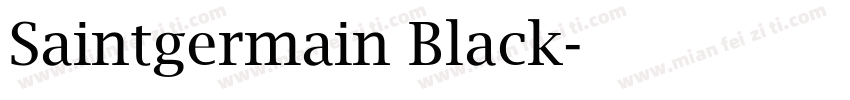 Saintgermain Black字体转换